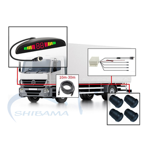4 sensores universales para marcha atrás del coche, sensor LED de estacionamiento, sistema de sensor de estacionamiento impermeable para camión - Product Image 6