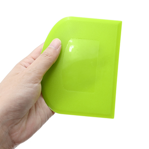 多目的プラスチック製ベンチスクレーパーグリーン + ホワイト生地スクレーパー2個 - Product Image 3