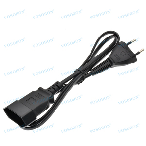 Ab standart güç M/F uzatma kablosu, CEE7/16 erkek fiş dişi soket güç adaptörü kablosu, 2.5A/250V - Product Image 3