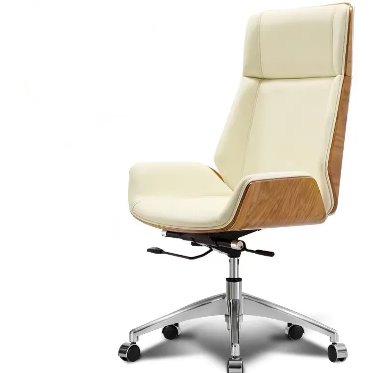 Venda quente contemporânea chesterfield moderno de couro casa escritório cadeira giratória (novo)