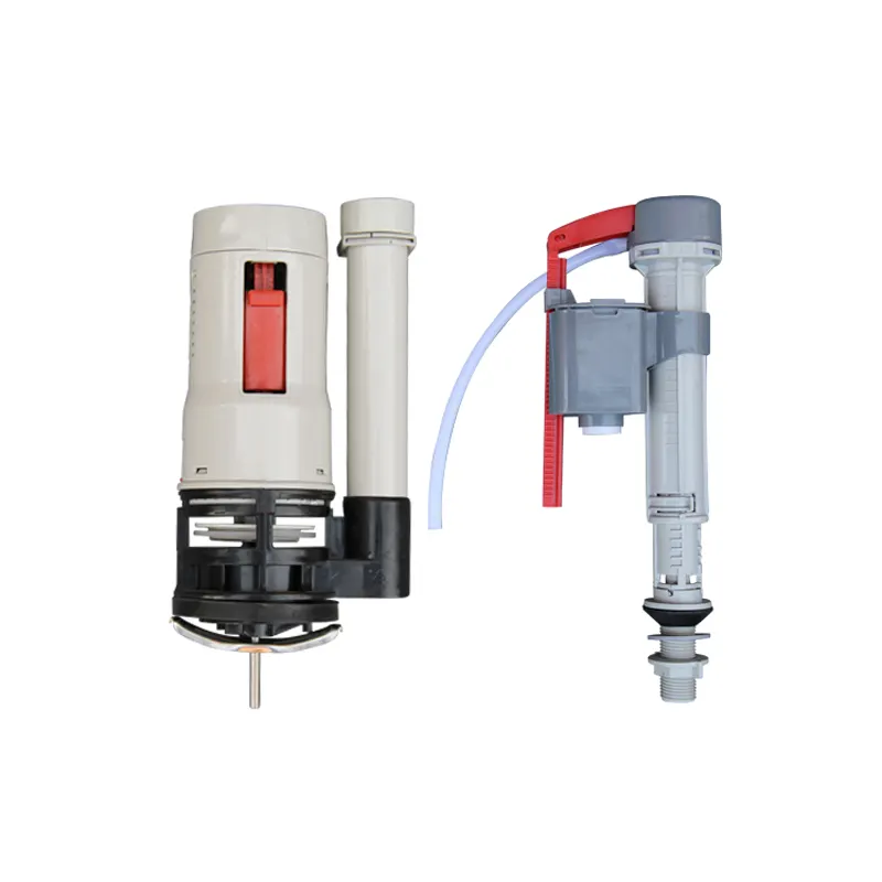Precio bajo WC alta presión control manual doble válvula de descarga cisterna accesorios completos accesorios de tanque de agua