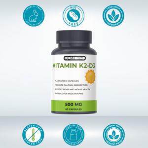 كبسولات نباتية من OEM Culbes Vitamin & MG-تعزز امتصاص الكالسيوم ، وتدعم صحة العظام والقلب-صديقة للنباتيين - Product Image 4