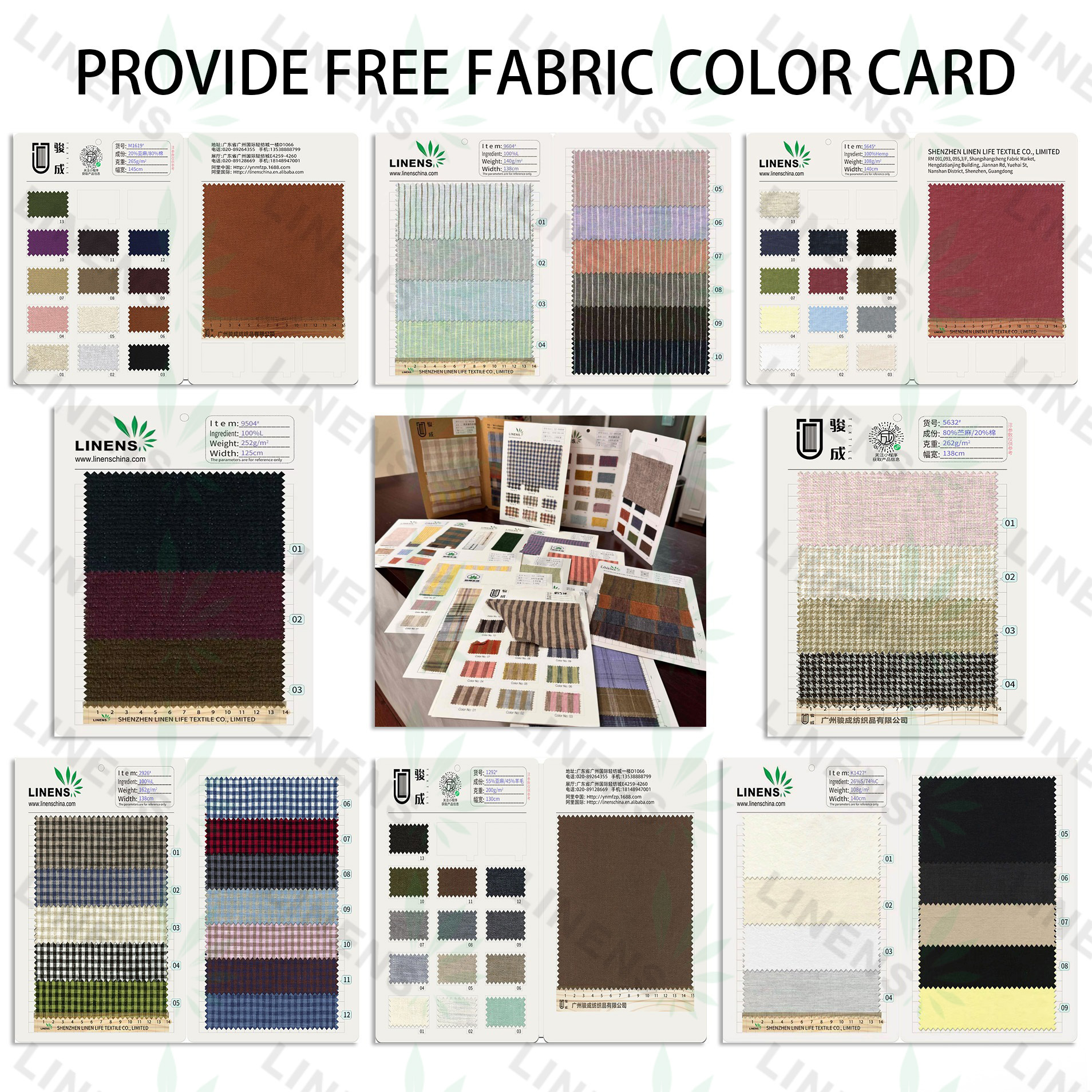 Fournir une carte de couleurs gratuite