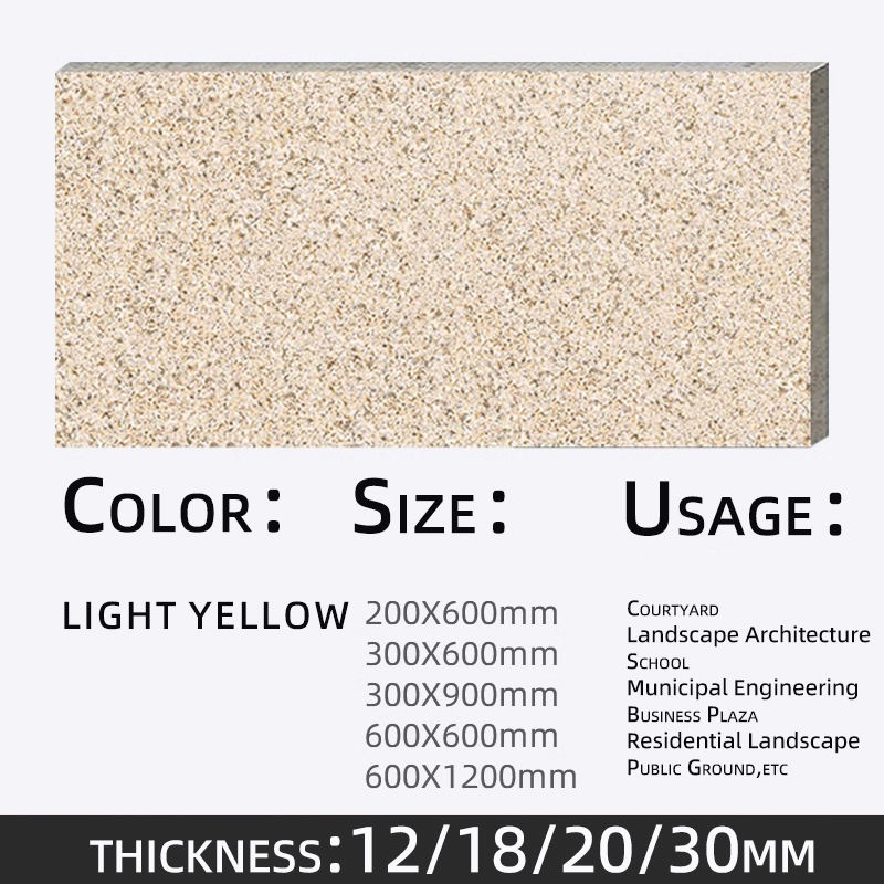 300X600-12epaisseur Jaune clair