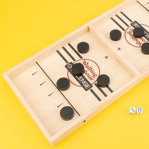 AT New Design 2 in1木製インタラクティブチェステーブルゲーム子供向け教育玩具 - Product Image 2