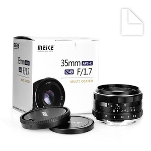 Meike MK-35-1.7 35mm F1.7 Manual Focus Lens APS-C for <strong>Cannon</strong> or for Sonny or for 4/3 <strong>Mount</strong> Mirrorless Cameras - Product Image 6
