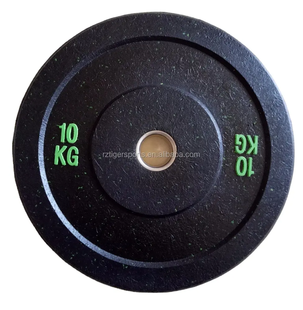 Gym Equipment Barbell Discs /plate Color Speckles Hi-temp Rubber Bumper Weight Plate