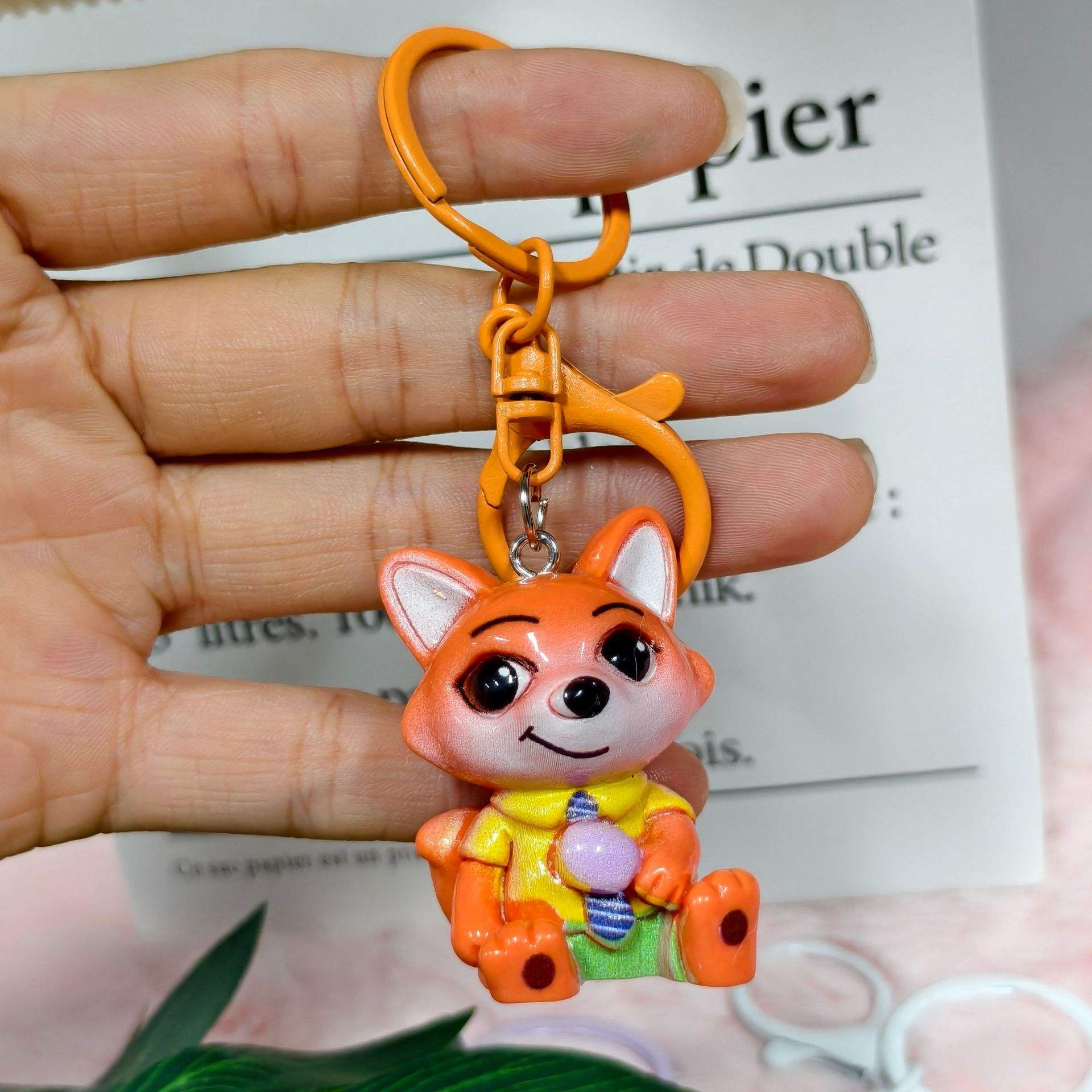 Animal city nick orange key chain