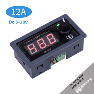 ZK-MGP di velocità regolabile PWM DC Controller del motore 5-30V 12A 360W 6V 12V 24V Slow Start Slow Stop modulo componenti elettronici - Product Image 6