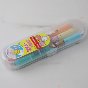 Custom Cute Kawaii Double Head Different Color 12 Color Marker <strong>Highlighter</strong> Pen Set with <strong>Chisel</strong> &amp; Stamp <strong>Tip</strong> School Students Kids - Product Image 2