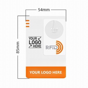RFID Transparent PVC Access Control Card Smart Business Membership Identification Card NFC 125kHz QR <strong>Code</strong> for Exhibitions - Product Image 1