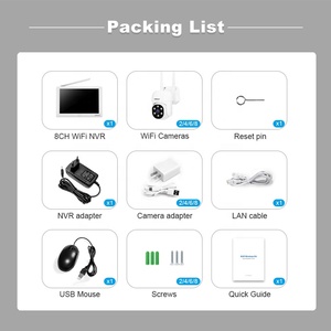 Sıcak kablosuz güvenlik kamera sistemi 4ch NVR kiti WIFI IP kamera 10.1 LCD inç ekran monitör güvenlik kamera akıllı sistemler - Product Image 6