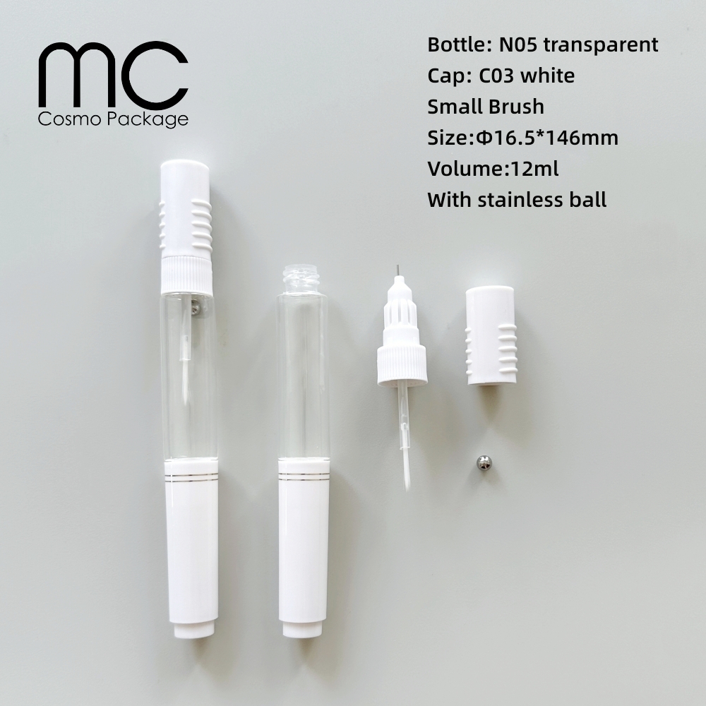 Flacon Transparent N05+Bouchon Blanc C03+Boule
