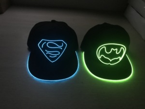 ホット販売カスタマイズLedライトアップパーティーキャップマルチカラー手作りエルワイヤー野球帽点滅パーティー帽子OEMODMカスタマイズ帽子 - Product Image 3