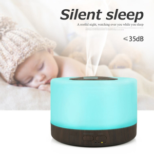 Diffusore di olio essenziale di grano di legno 500ml diffusore di aromaterapia ad ultrasuoni con Timer tranquillo camera da letto uso ufficio di Yoga a casa - Product Image 2