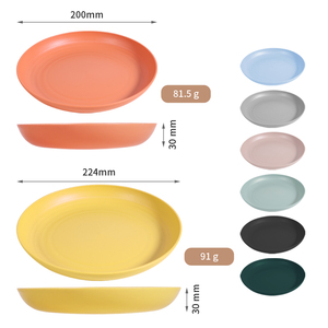 Set Van 8 Diep Klassiek Ontwerp Dinerborden Magnetron Vaatwasser Veilig Met 4 Kleuropties Tarwestro Alternatieve Borden - Product Image 3