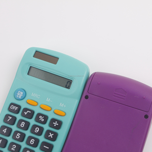 Promotion benutzer definierte Logo Druckerei Finanz funktions tische Rechner Mini 8-stellige Solar Pocket able Kosten rechner - Product Image 3