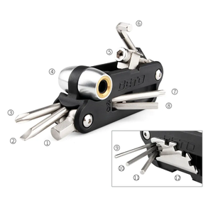 מיני תיקון כיס קיפול כלי קיפול ערכת אופניים כלי תיקון ערכת כלי אופניים אופניים - Product Image 1