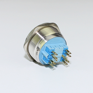 Interruttori a pulsante piatto in metallo da 10pin 40MM interruttore a pulsante con chiusura a doppio palo - Product Image 6