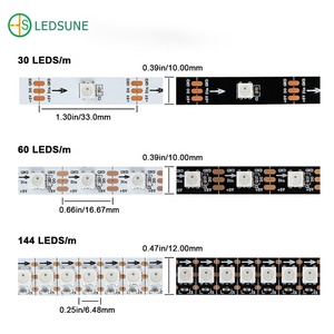 RGBIC LED WS2812b 5V adressierbar RGB WS2812b SMD Wasserdicht 30 60 Pixel WS2812B LED-Licht leiste