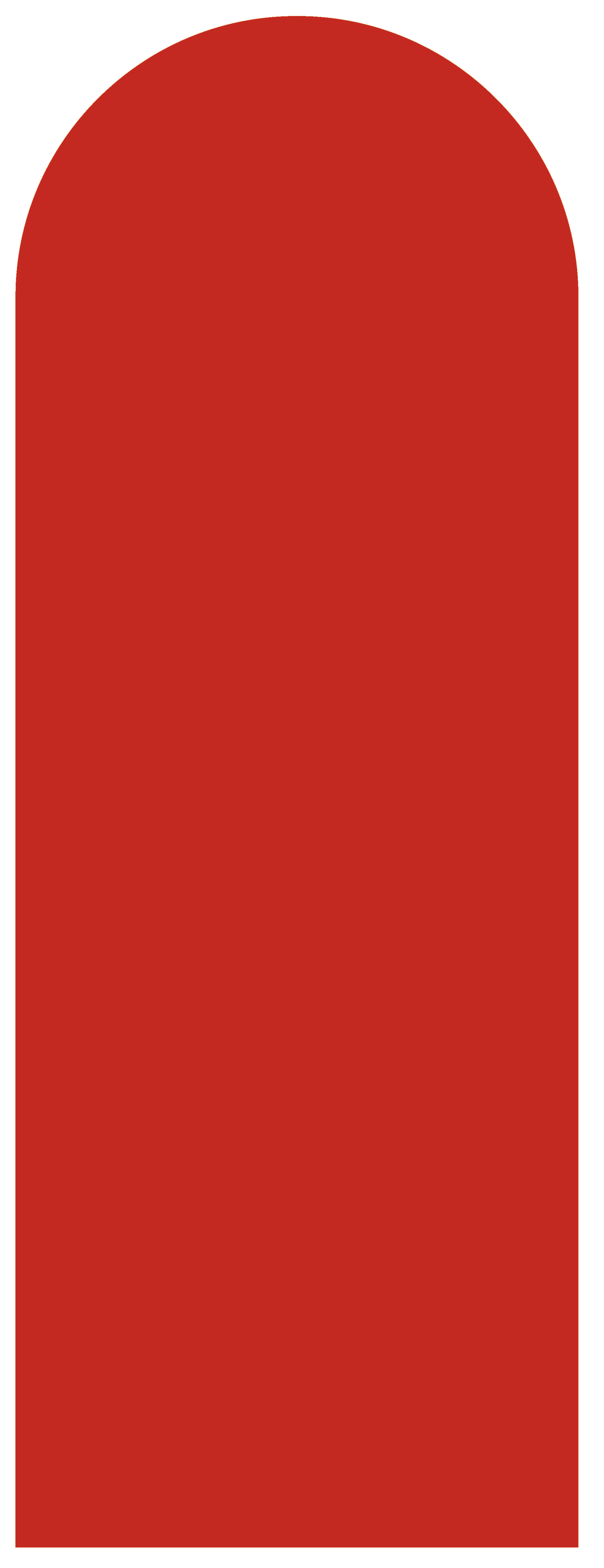 Red Arched Yoga Mat