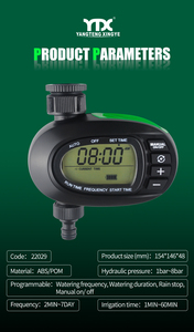 Programmier barer digitaler Schlauch hahn mit einer Steckdose Automatische Batterie LCD-Wasser timer Wassersystem Bewässerungs regler - Product Image 6