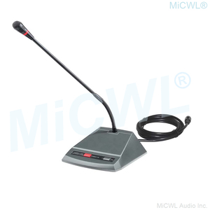 MiCWL 24 Tabletop Large Conference Convention Room Microphone Sound Wired <strong>System</strong> 2 President 22 Delegate <strong>Unit</strong> Desktop Mic <strong>System</strong> - Product Image 2