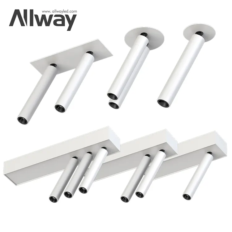 ALLWAY-Foco de techo regulable para baño y Hotel, foco LED empotrable montado en superficie COB