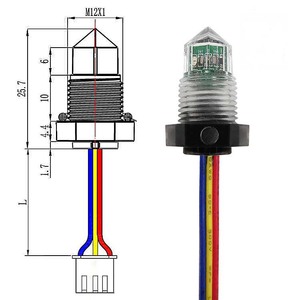 FS-IR1901D sensore di livello a punto singolo allarme digitale interruttore di controllo a infrarossi automatico fuori sonda di rilevamento del carburante ad acqua