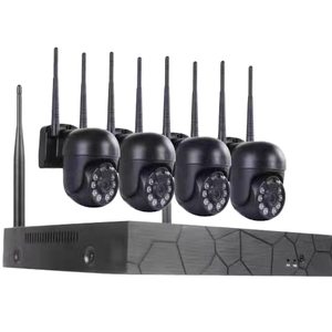 Kit de cámara de seguridad WiFi inteligente, visión nocturna, detección de movimiento, sistema de CCTV inalámbrico en tiempo Real para monitoreo del hogar, datos en la nube, IP - Product Image 2