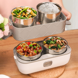 2L便携式加热食品取暖器烹饪米饭可堆叠容器餐具套装自热电饭盒 - Product Image 2