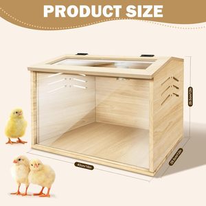 Gà brooder hộp: 15.7x12x12 inch gà brooder, nhỏ Coop & Chim Cút lồng, cần thiết bé gà & Chim Cút Nguồn cung cấp - Product Image 6