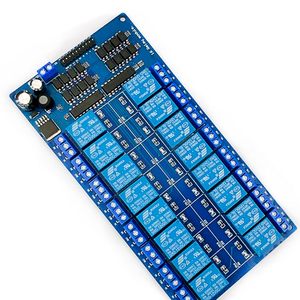 12V modulo scheda di interfaccia relè 16 canali optoaccoppiatore LED LM2576 alimentazione compatibile per Arduino Kit moduli elettronici Kit