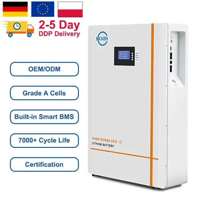 Batterie Powerwall 10kwh più vendute 51.2v 200ah 280ah 100ah a muro per la casa 48v 5kwh per l'accumulo di energia solare Lifepo4