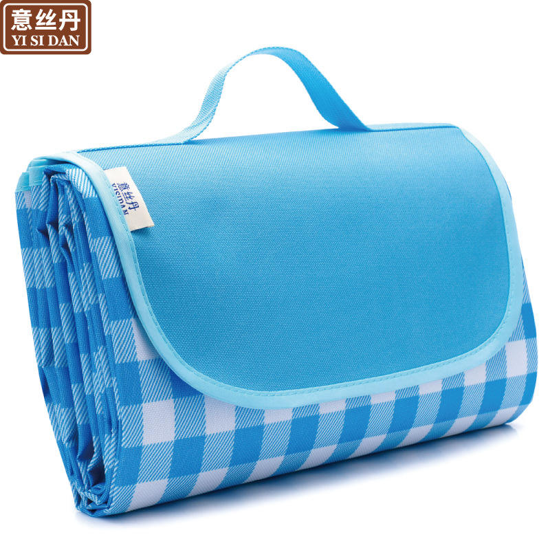 ลายตารางหมากรุกสีน้ำเงินและขาว