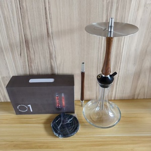 Nhà Máy Bán buôn Russia Union Shisha Set kiểu dáng đẹp phong cách thép không gỉ gỗ kích thước lớn 53cm chicha Set - Product Image 3