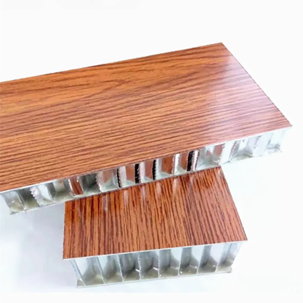 OEM/ODM 10 мм 20 мм 30 мм толщина деревянная цветная алюминиевая сэндвич-панель/алюминиевая сотовая панель