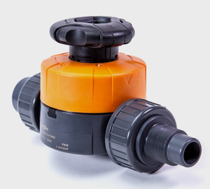 + GF + boru sistemleri 514 serisi PVC-U/PTFE diyafram valf | NPT iplik, yüksek akış | Endüstriyel su ve kimyasal kontrol - Product Image 3