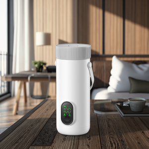 Hervidor de agua hirviendo inalámbrico portátil personalizado OEM hervidor de agua con batería recargable USB inteligente Control de temperatura para viajes - Product Image 2