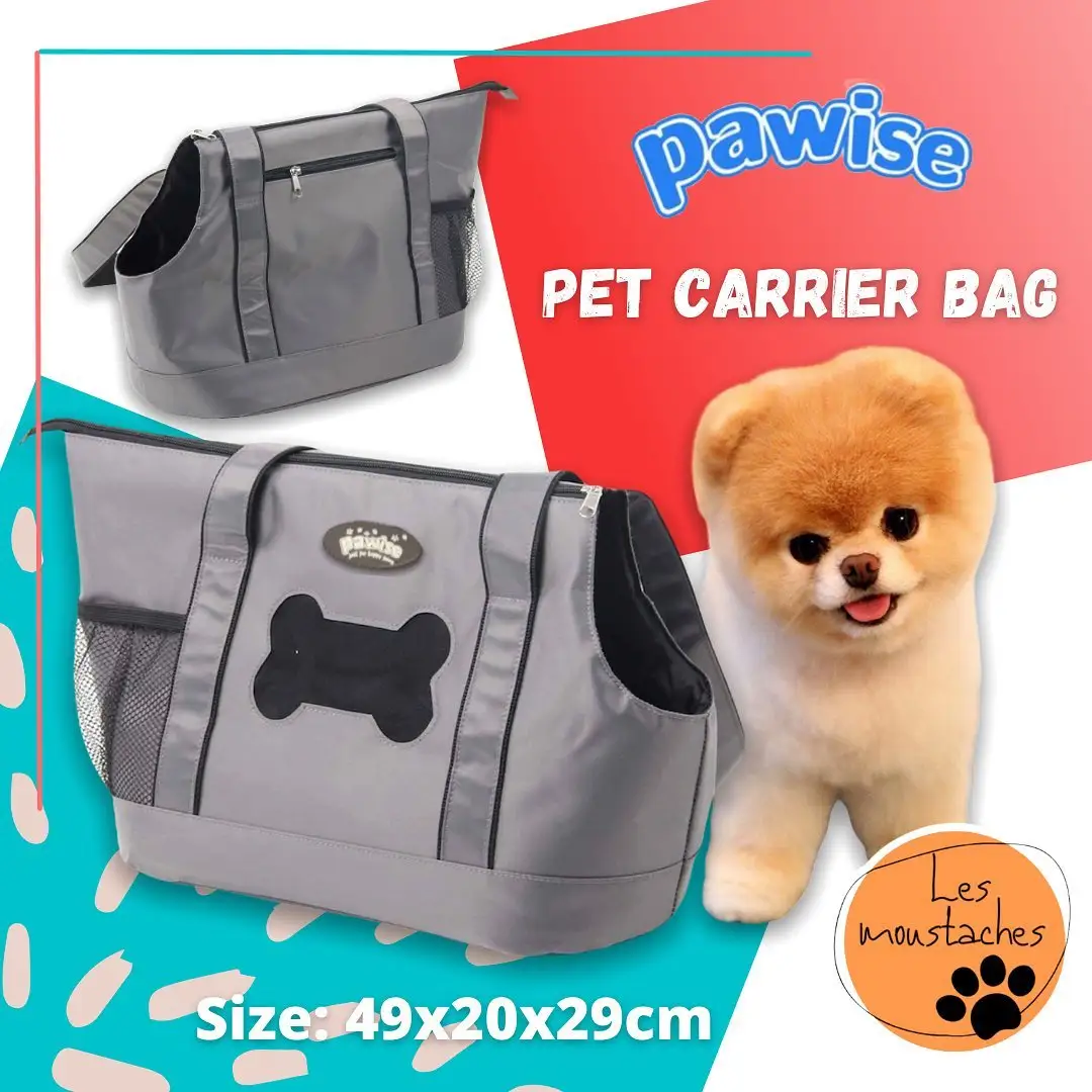 Pawise, bolsa portátil de lujo para perros al aire libre, bolsa de mano transpirable en forma de hueso para mascotas, mochila para perros, bolsas para viajes