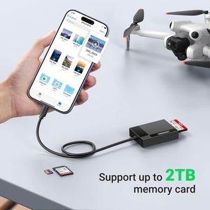 Rj45 USB C USB kart okuyucu 4-in-1 hafıza kartı adaptörü harici SD mikro MS CF Compact Flash kamera kart okuyucu - Product Image 5