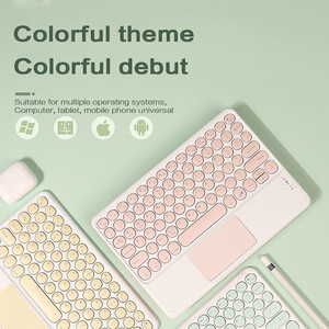 Per iPad Wireless Bluetooth Touch Keyboard per Xiaomi per Samsung per Huawei Tablet spagnolo coreano russo Android IOS Windows - Product Image 2