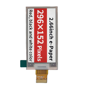 Pantalla de tinta electrónica de tres colores de alta resolución de 2,66 pulgadas, interfaz Spi de 152X296 píxeles, módulo de papel electrónico Epd, etiqueta de precio de estante cuadrado