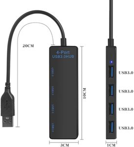 Syong 4-<span class=keywords><strong>Port</strong></span> USB Expander, USB 3.0 Hub, 4 trong 1 USB Hub Splitter, plug-and-play, vỏ nhựa cho máy tính xách tay máy in máy ảnh bàn phím - Product Image 2