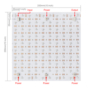 New Design <strong>LED</strong> Sheet Cuttable in Digital <strong>IC</strong> WS2811 <strong>LED</strong> matrix DC 12V <strong>RGB</strong> Square Size 25cm for Advertisement Programming Stage - Product Image 5