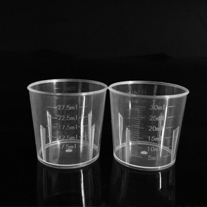 30มิลลิลิตร1ออนซ์ Pp วัดถ้วยพลาสติกปากโซลูชั่นหมวกที่มีขนาด - Product Image 4