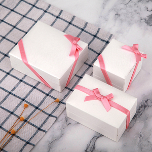 <strong>Custom</strong> Pink Polyester Ribbon Pre-Tied Floral Stretch <strong>Loop</strong> for Weddings <strong>Bows</strong> with <strong>Elastic</strong> and Small <strong>Bows</strong> in a Packing Box - Product Image 5