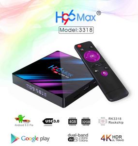 Gys H96 Max cộng với 4GB 64GB ANDROID TV BOX 9.0 thông minh TVBOX rk3318 2.4G/5GHz Wifi 4K H.265 4GB 32GB h96max Set Top Box H96 Mini V8 - Product Image 2