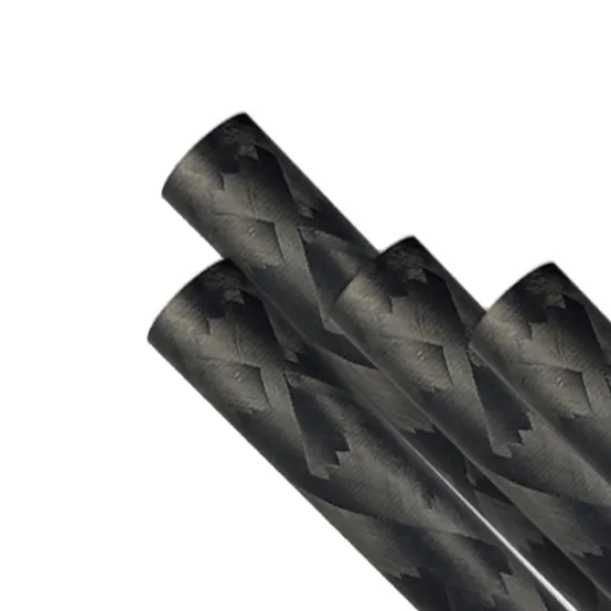 26mm 30mm 50mm 100mm büyük karbon Fiber boru dokuma karbon Fiber tüp Filament sarma işlemi towpreg
