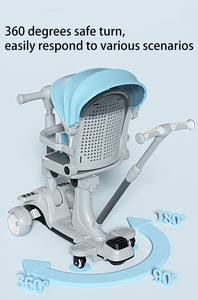 Multi-Functional <strong>5</strong>-in-<strong>1</strong> Children's Toy <strong>Scooter</strong> with Three PU Wheels Foldable for Infants &amp; Toddlers Aged <strong>1</strong>-3 for Outdoor Play - Product Image 5